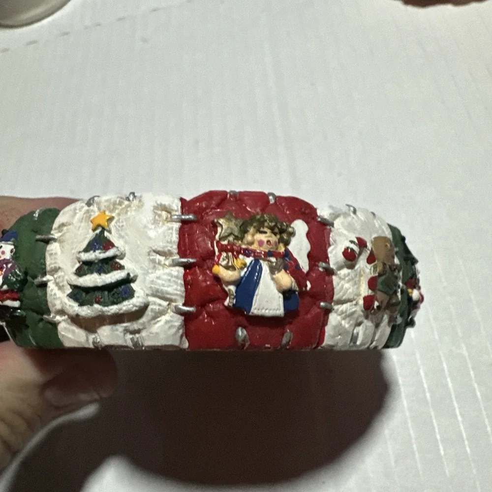 Vintage Christmas Candle Holder small 3.5